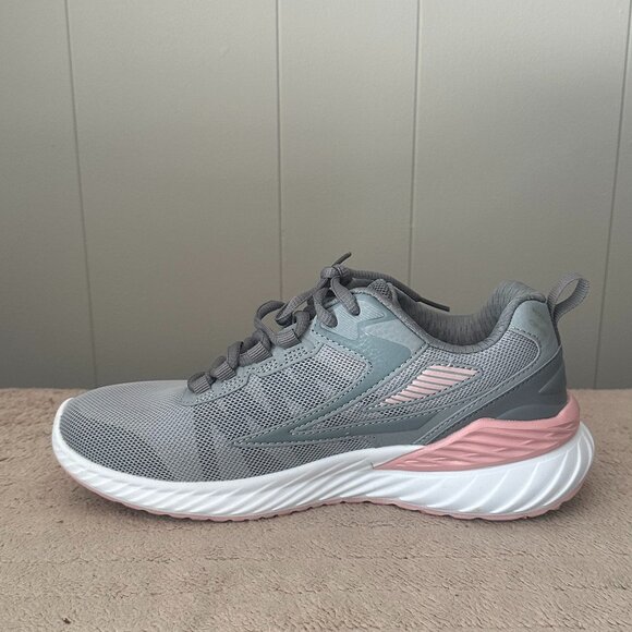 FILA Women's Mesh Athletic Running Shoes Gray/Pink US 8 - Picture 3 of 6